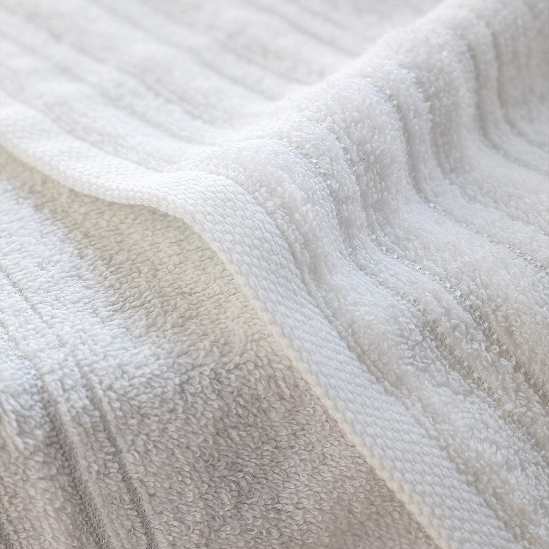 Coppia Spugna 40X60 + 60X100 Tinta Unita bianco asciugamani piccolo grande con gancio