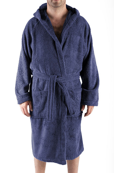 Accappatoio spugna cotone unisex Cavalieri joli NAVY