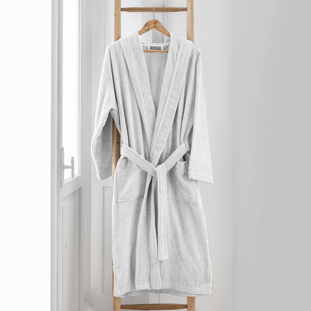 Accappatoio spugna cotone unisex uomo donna Di Maestro bianco