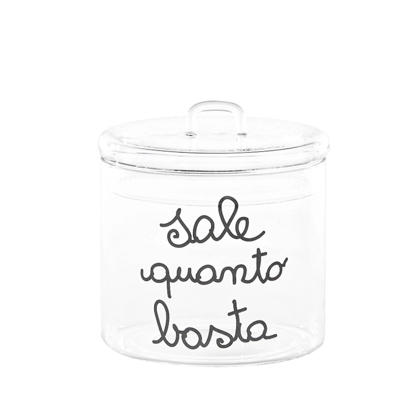 Barattolo Sale Vetro Borosilicato Ermetico Salt All You Need Simple Day 12x13cm