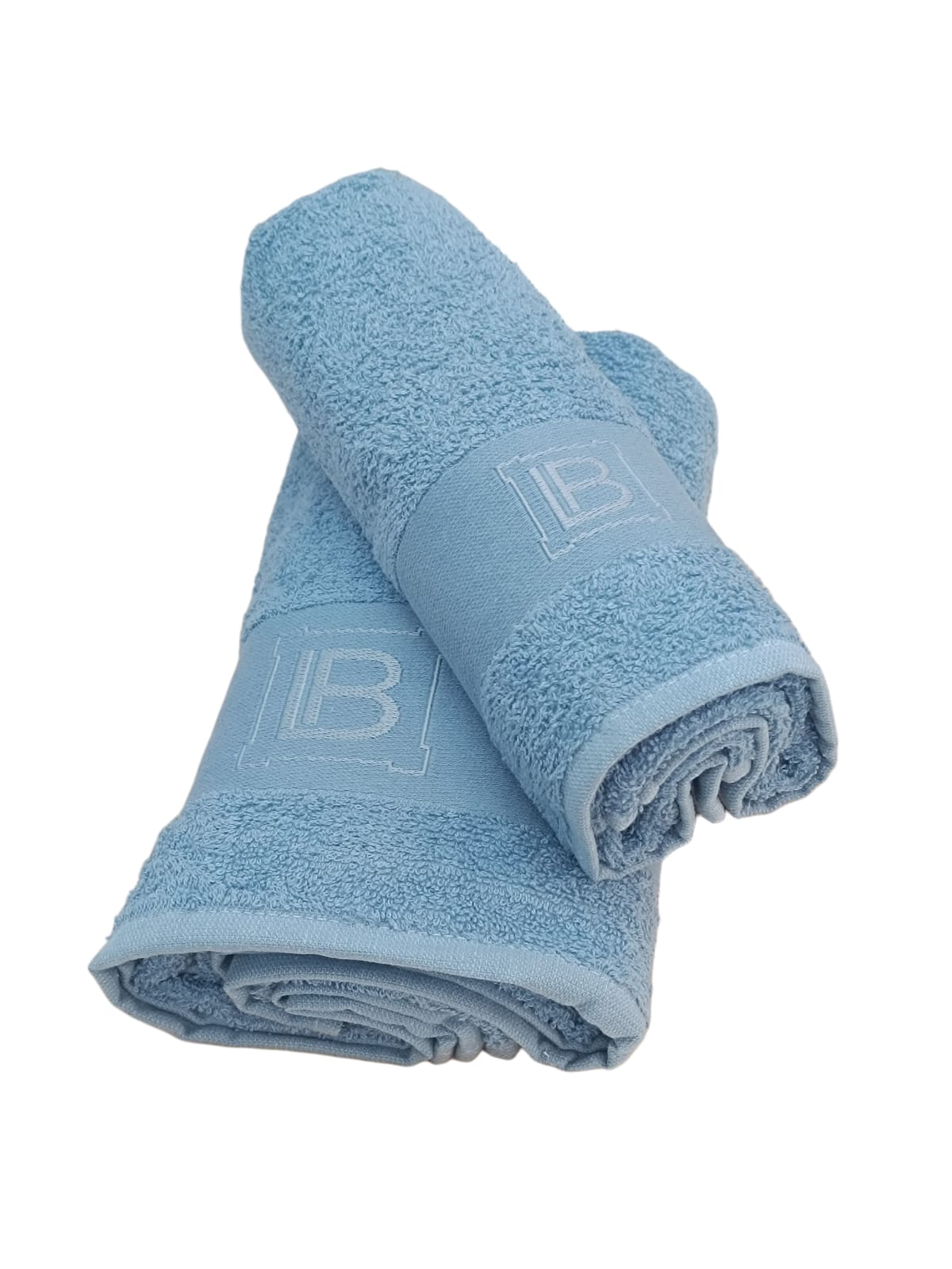 Coppia Spugna 40X60 + 60X100 Tinta Unita iceberg asciugamani piccolo grande LAURA BIAGIOTTI