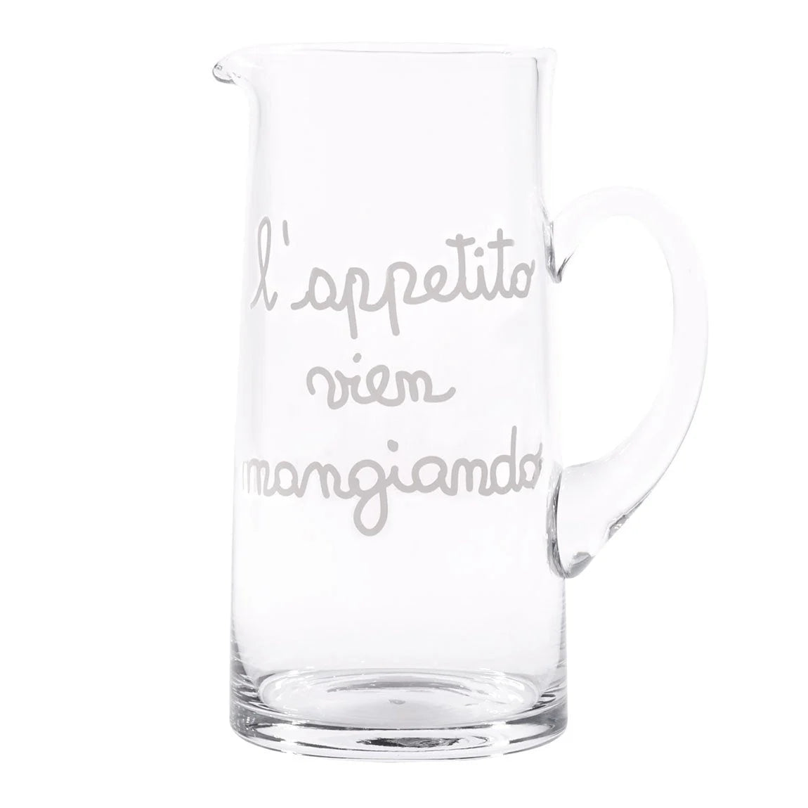 Brocca caraffa vetro L'Appetito vien mangiando Simple Day 1,2 lt