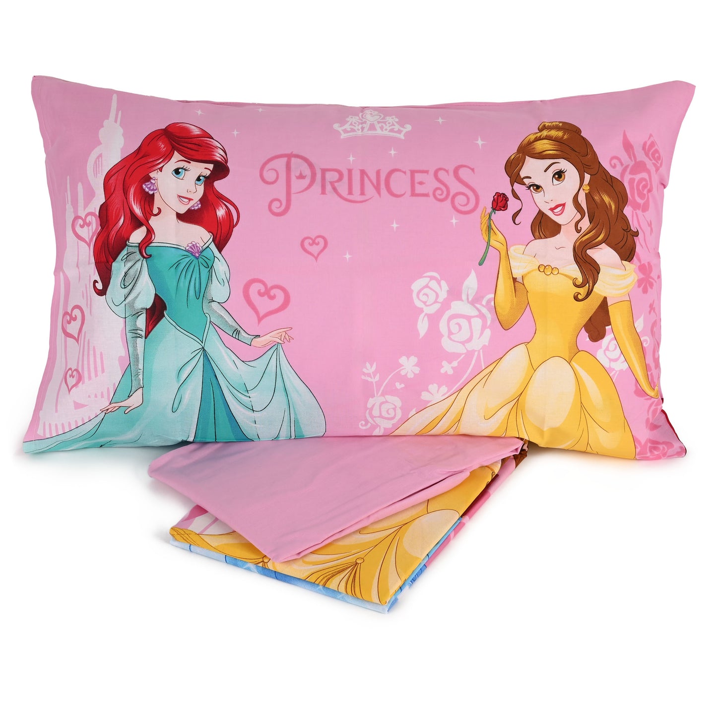 COMPLETO LENZUOLA COTONE LETTO SINGOLO 1 PIAZZA 1 PIAZZA E MEZZA DISNEY PRINCIPESSE PRINCESS