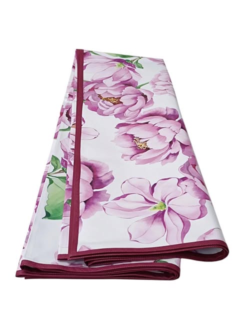 Tovaglia plastica made in Italy 6 posti 12 posti anti macchia impermeabile fiori rosa