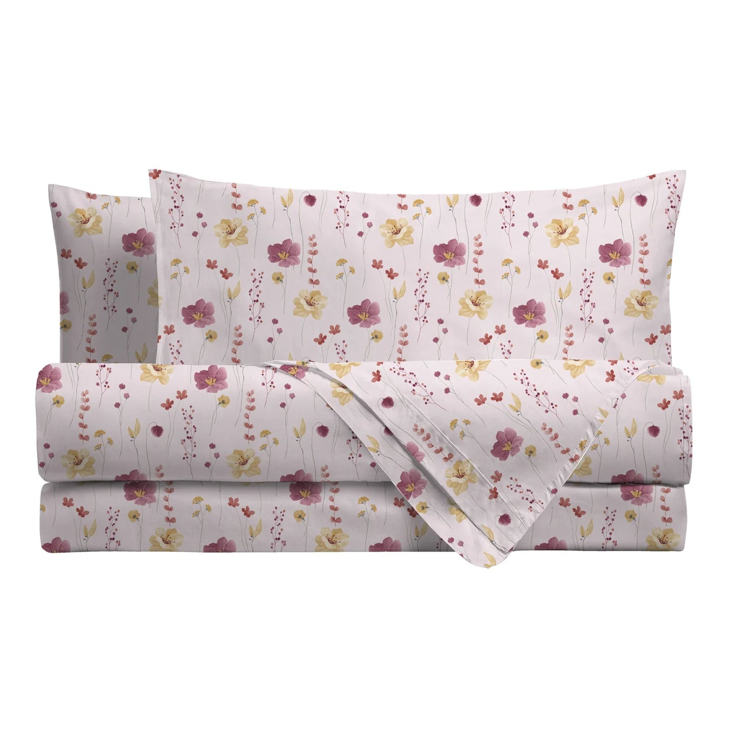 LENZUOLA MATRIMONIALI DI COTONE COMPLETO LETTO DI MAESTRO ITALIA FIORI maribel