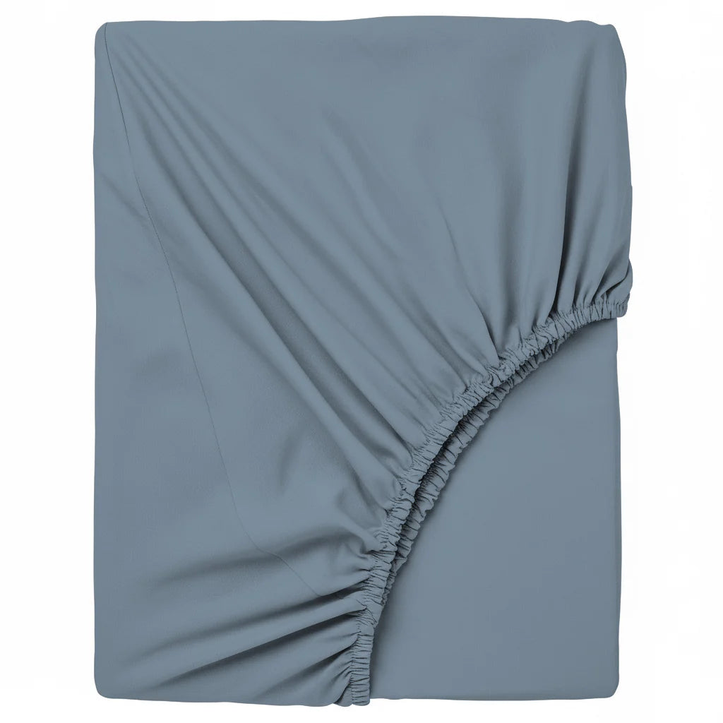 Lenzuolo sotto con Angoli 100% Cotone singolo matrimoniale Happidea azzurro polvere