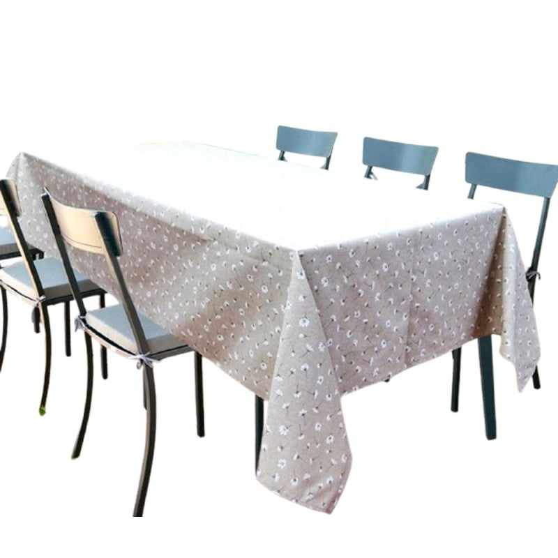 Tovaglia Artigianale Italiana 80% Cotone 20% Poliestere 6 12 18 posti margherite margheritine