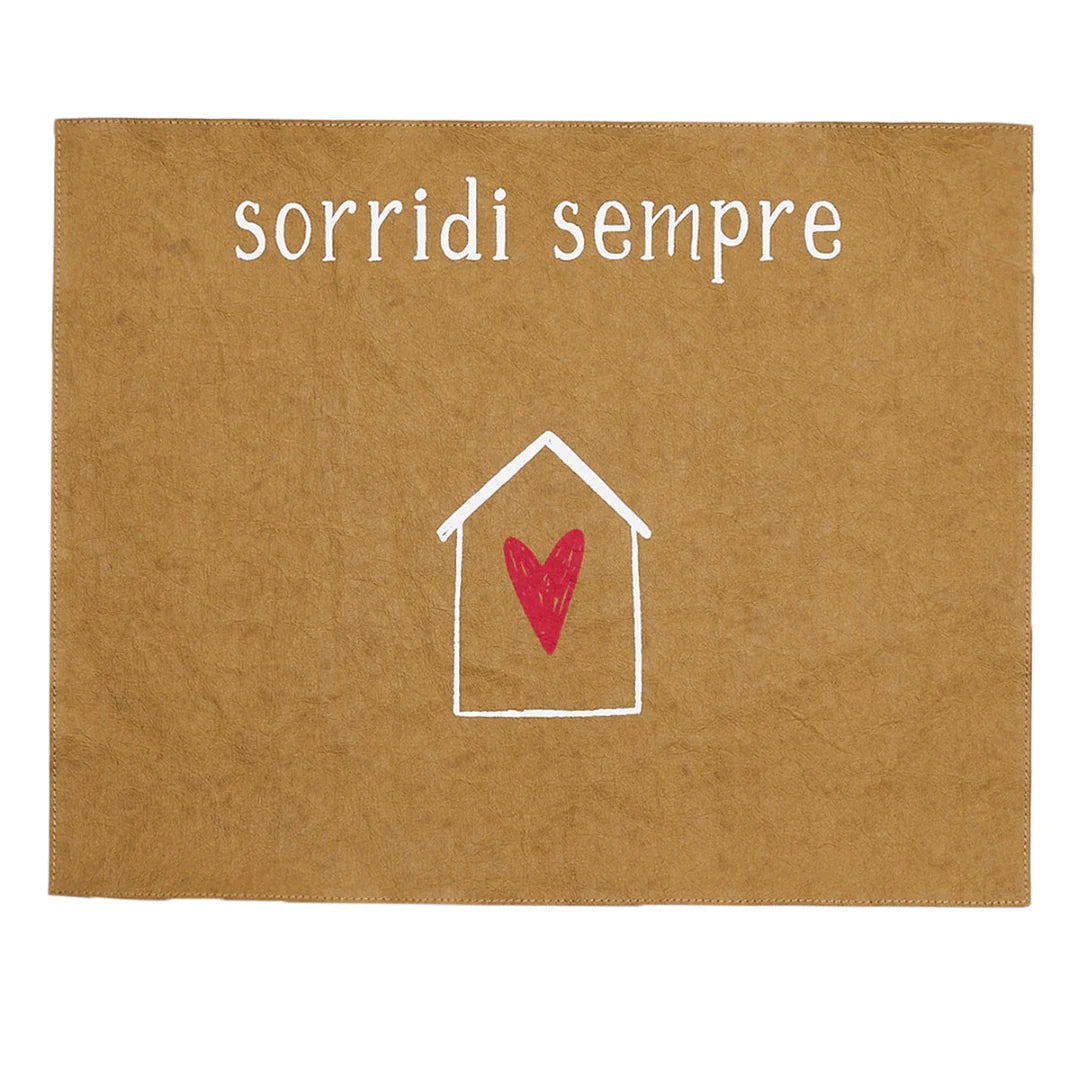 Tovaglietta americana Sorridi Sempre simple day in fibra di cellulosa 36x45. cm