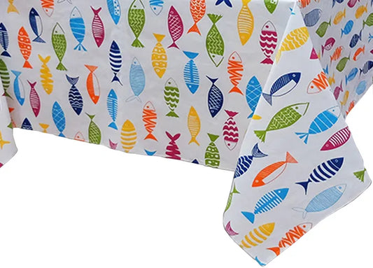 TOVAGLIA RESINATA ANTIMACCHIA IDROREPELLENTE COTONE MADE IN ITALY PESCIOLINI