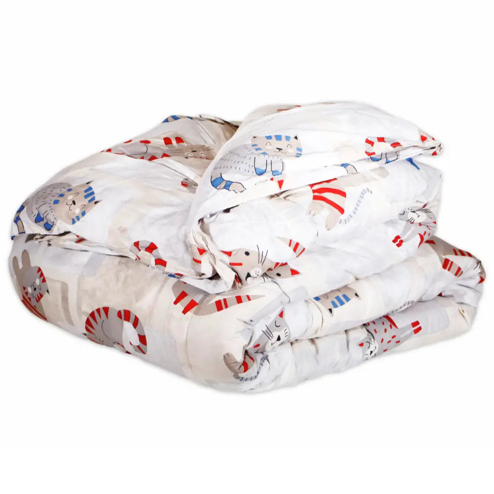 Trapunta Invernale Gatti Ritmo 300 gr/mq  Matrimoniale mano piuma