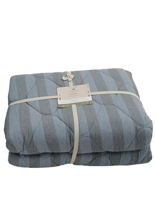 Trapunta invernale matrimoniale Di Maestro remade carta da zucchero grigio