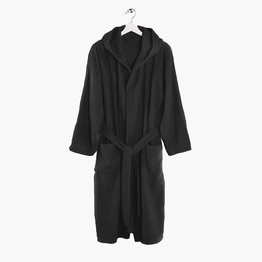 Accappatoio spugna cotone unisex uomo donna Di Maestro grigio scuro antracite