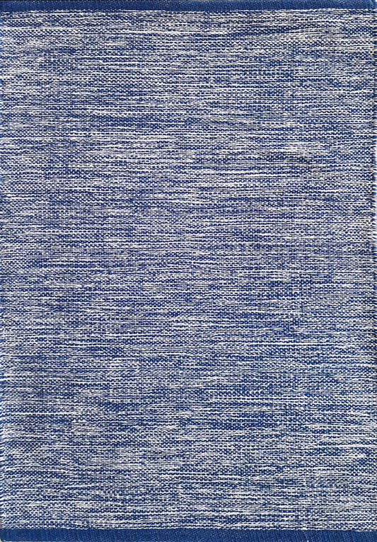 Tappeto Sobel Bali Fatto a Mano in Cotone Riciclato - Passatoia Cucina Blu Navy