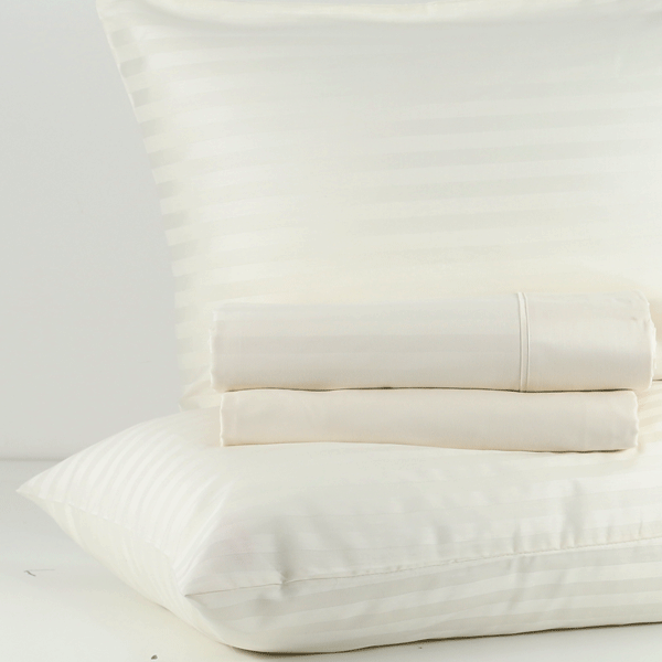 Completo letto matrimoniale Lenzuola 100% Raso di cotone Venezia
