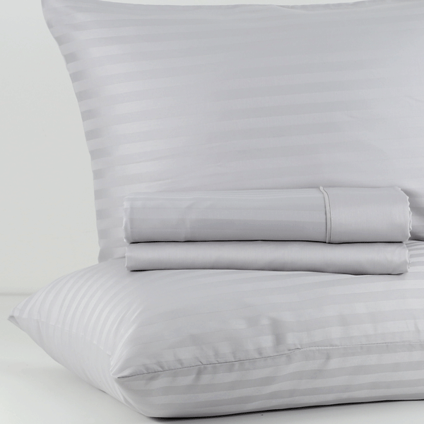Completo letto matrimoniale Lenzuola 100% Raso di cotone Venezia