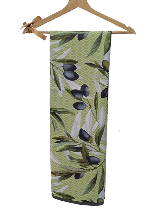 Tovaglia plastica made in Italy  6 posti 12 posti anti macchia impermeabile verde