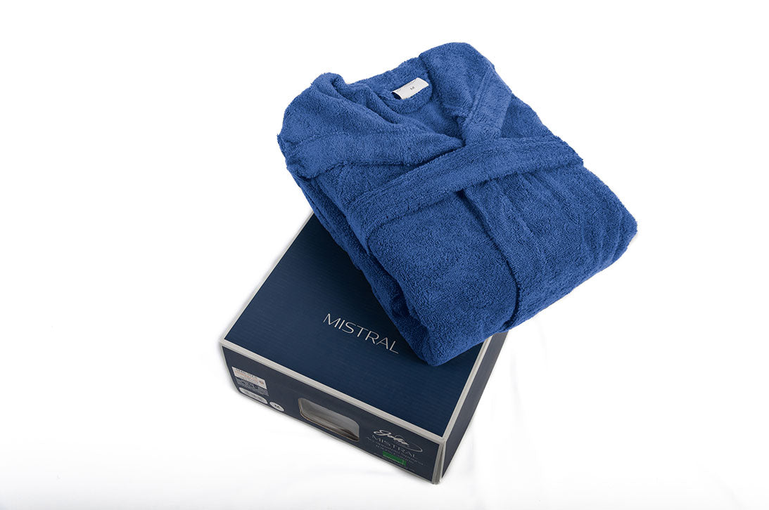 Accappatoio spugna cotone unisex Cavalieri joli azzurro