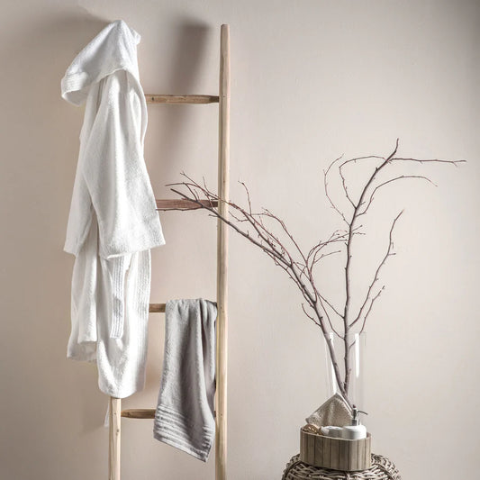 Accappatoio spugna cotone unisex uomo donna Di Maestro bianco