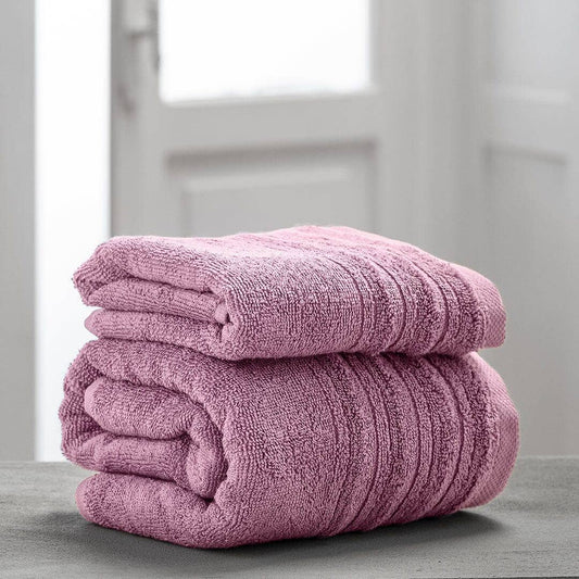 Coppia Spugna 40X60 + 60X100 Tinta Unita fucsia asciugamani piccolo grande con gancio