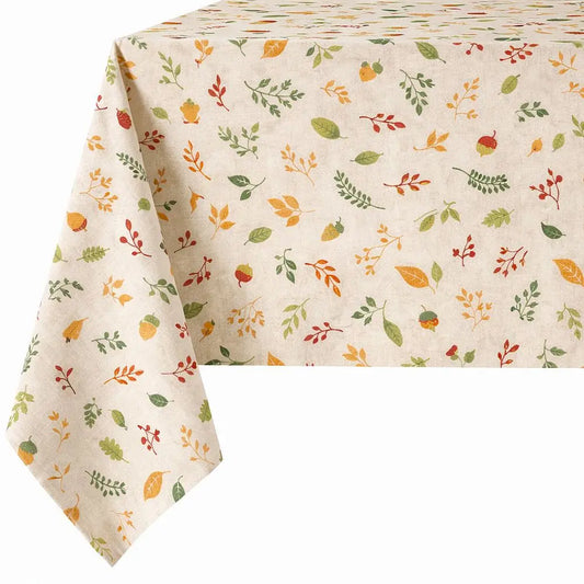 Tovaglia Artigianale Italiana 80% Cotone 20% Poliestere 6 12 18 posti autunno