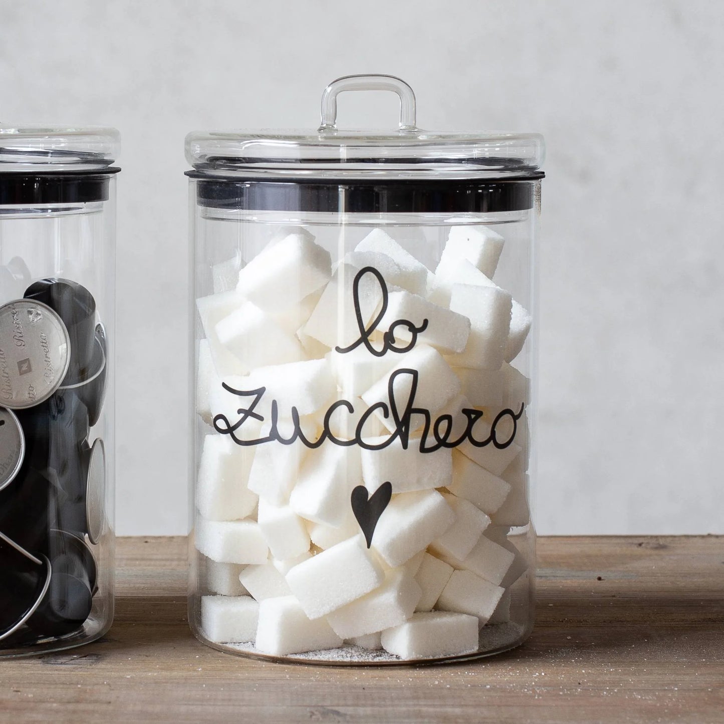 Barattolo in vetro 12x20 cm Lo zucchero Simple Day