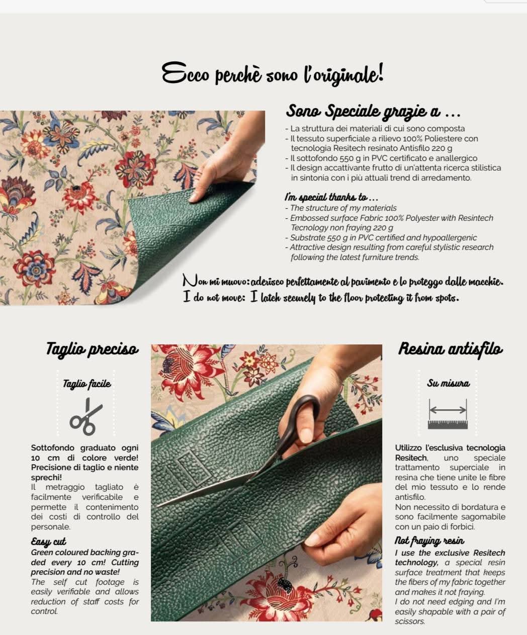 TAPPETO METRAGGIO PASSATOIA KOBEL SPRINTY LAVABILE IN LAVATRICE ARAZZO SALMONE