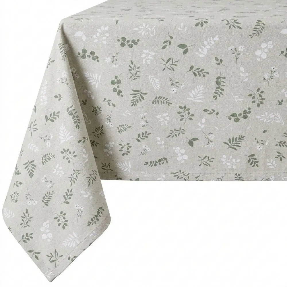 Tovaglia Artigianale Italiana 80% Cotone 20% Poliestere 6 12 18 posti foglie