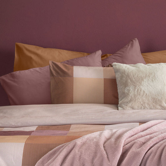 Completo letto lenzuola matrimoniali cotone DI MAESTRO ITALIA QUADRI