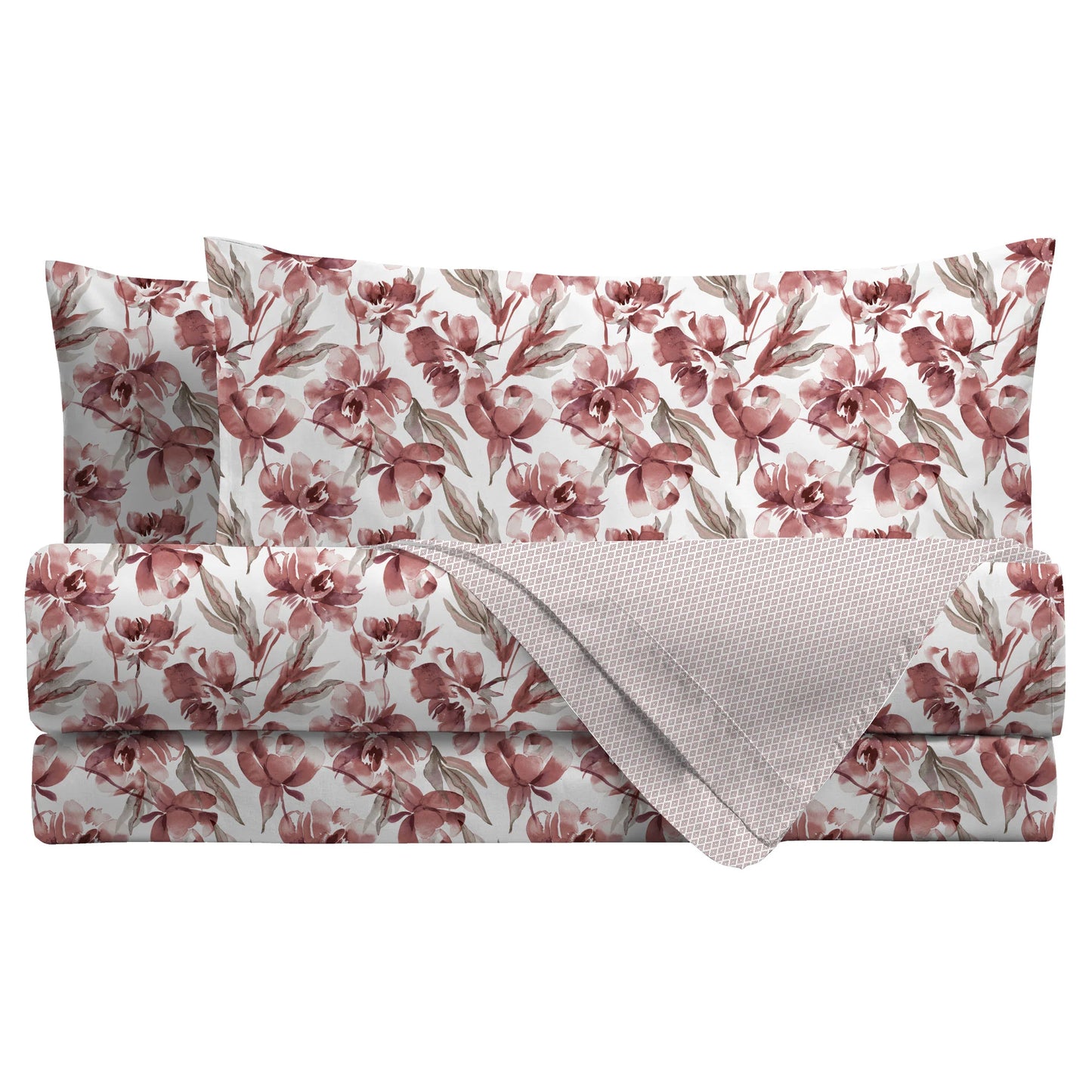 LENZUOLA MATRIMONIALI COTONE COMPLETO LETTO DI MAESTRO FIORI E PUNTINI