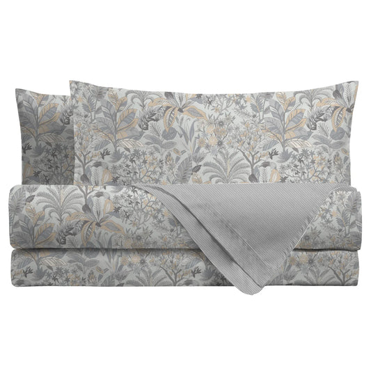 LENZUOLA MATRIMONIALI COTONE COMPLETO LETTO DI MAESTRO ITALIA fiori THAIS