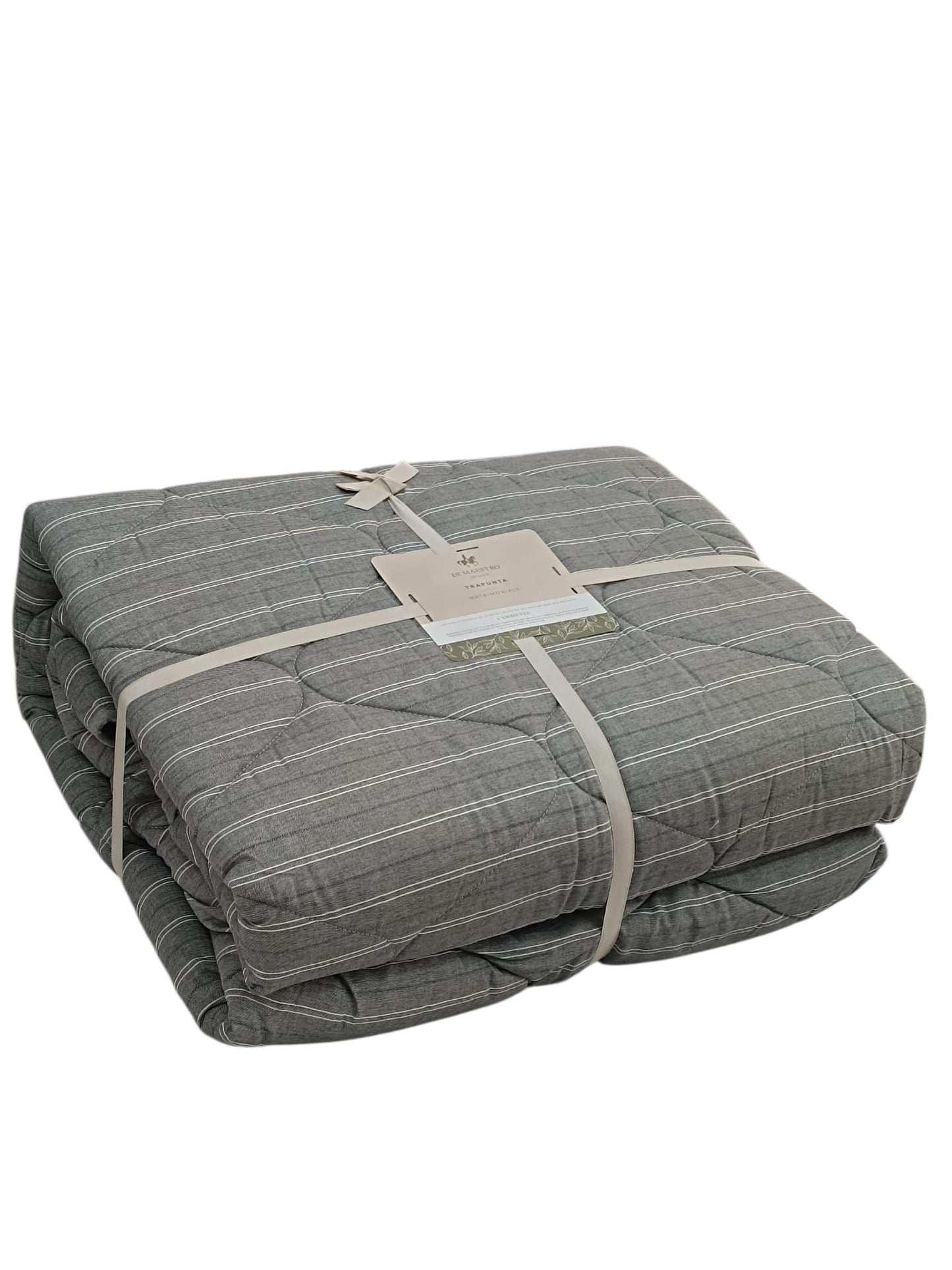 Trapunta invernale matrimoniale Di Maestro remade grigio