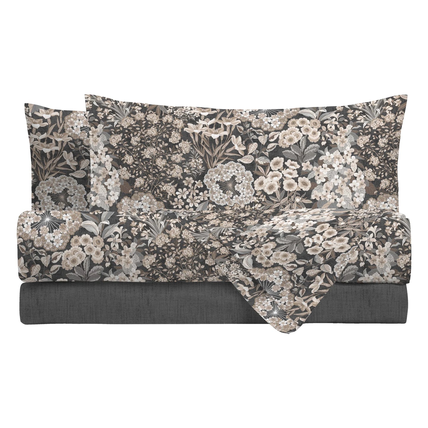 LENZUOLA MATRIMONIALI COTONE COMPLETO LETTO DI MAESTRO ITALIA fiori ELSABETH