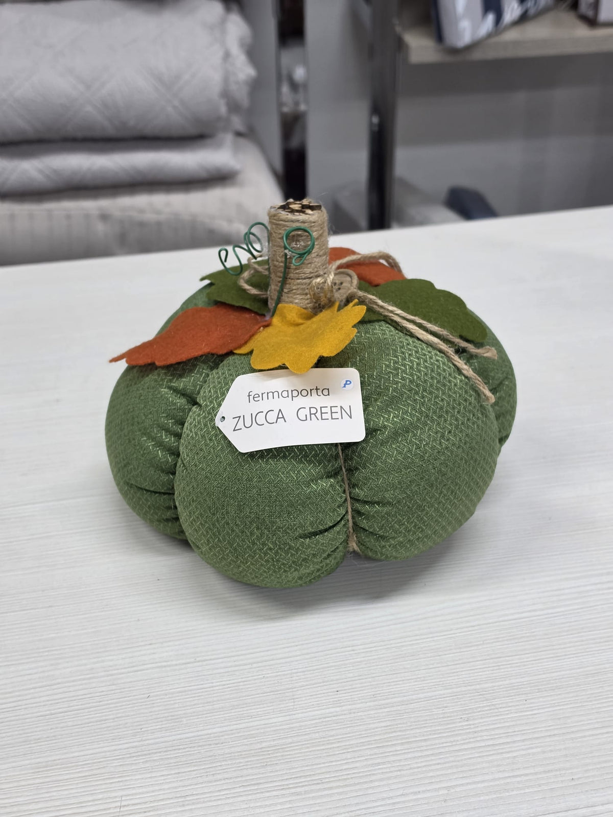 Fermaporta zucca verde green