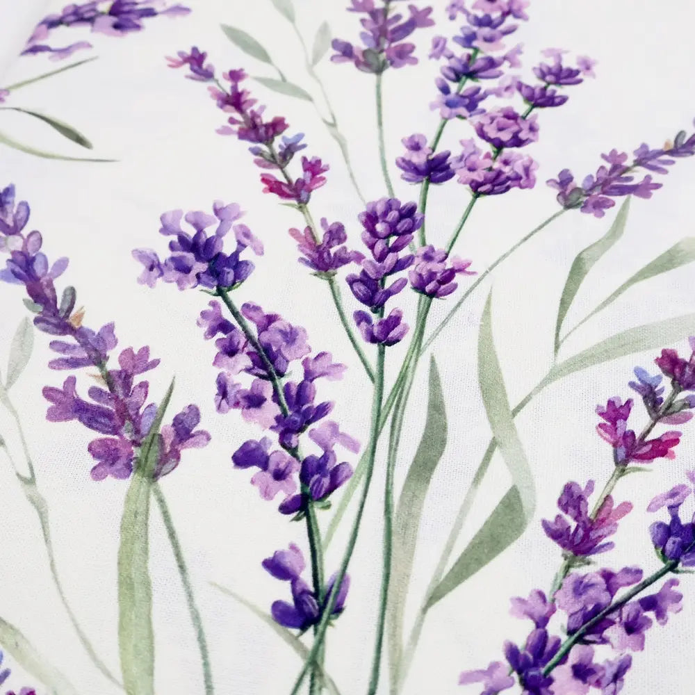 Tovaglia con stampa digitale 100% cotone biancheria tavola lavanda
