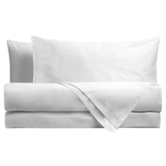 COMPLETO LETTO MATRIMONIALE LENZUOLA COTONE DI MAESTRO ITALIA TINTA UNITA