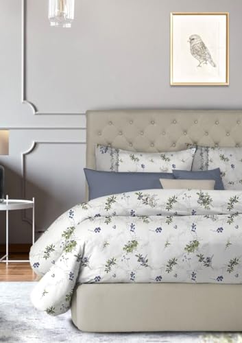 Lenzuola matrimoniali biancheria COMPLETO LETTO  2 PIAZZE LAURA BIAGIOTTI PERCALLE DI COTONE margot