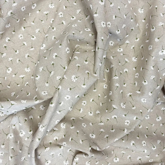 Tovaglia Artigianale Italiana 80% Cotone 20% Poliestere 6 12 18 posti margherite margheritine