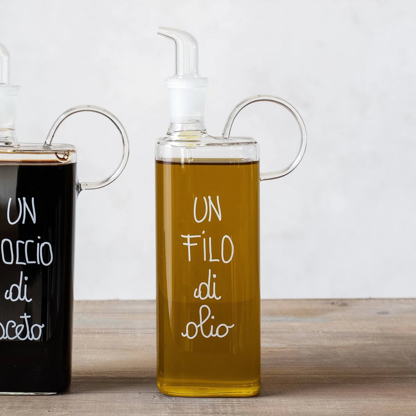 Oliera Vetro Borosilicato Un Filo d'Olio Simple Day 400ml | Dosatore Olio