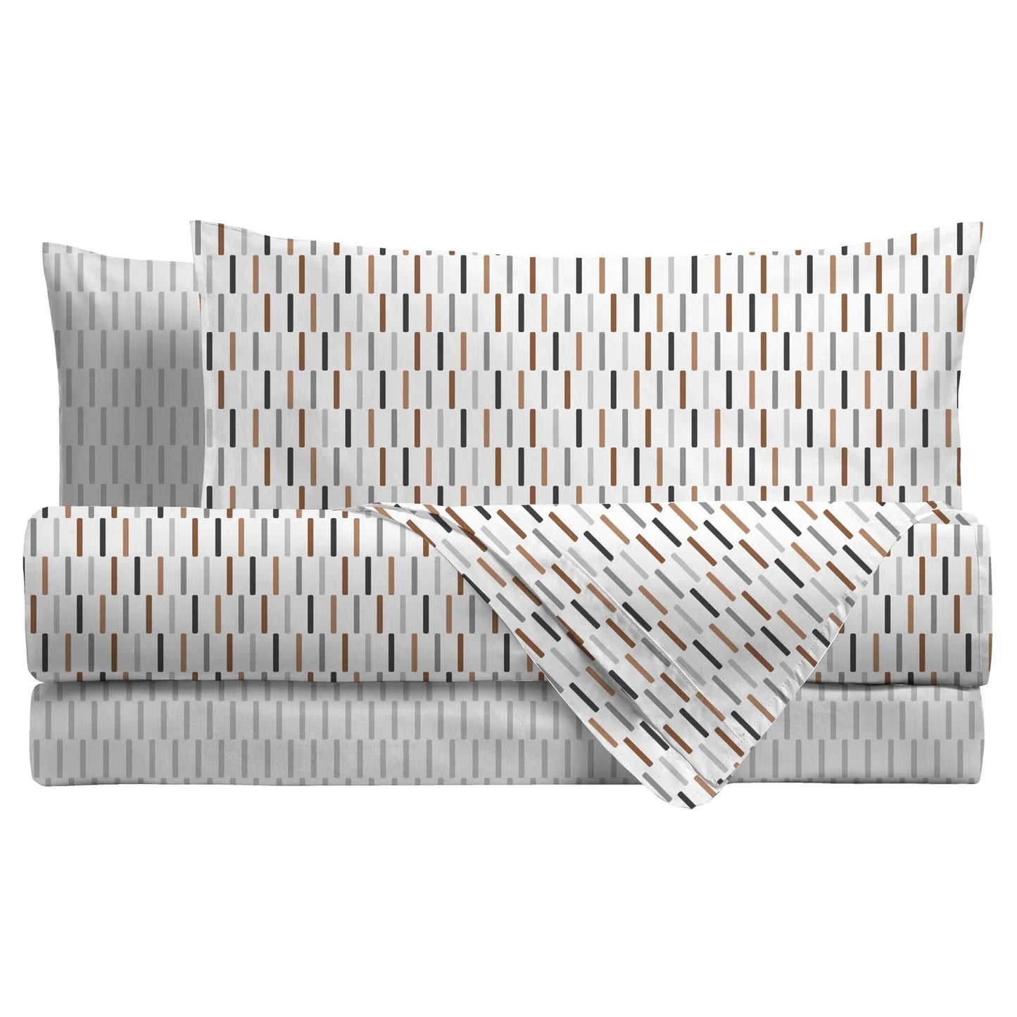 Lenzuola matrimoniali completo letto matrimoniale flanella Victor caramel Di Maestro