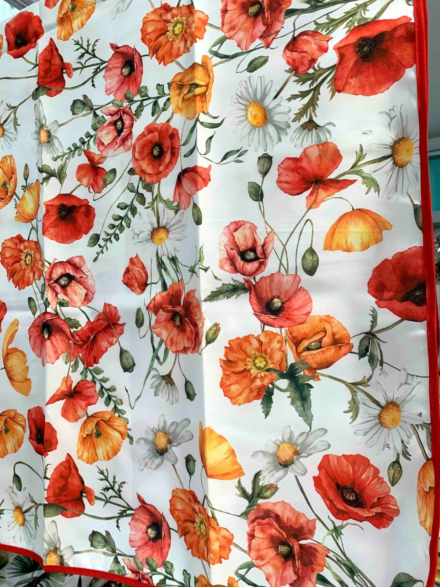 Tovaglia Antimacchia No Stiro Tulipani e Margherite – Tonda rotonda 180 cm