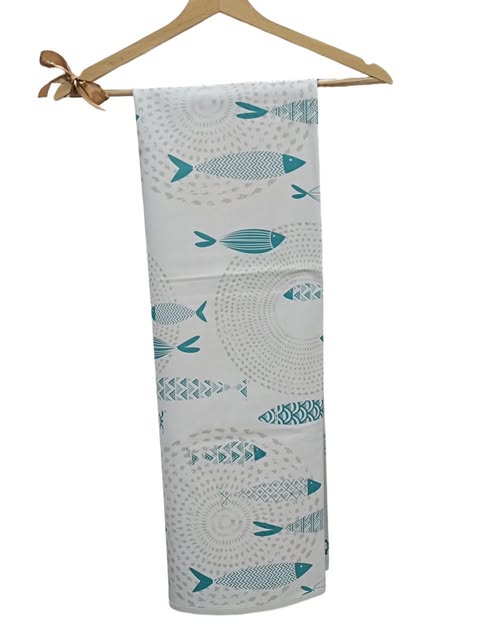 Tovaglia plastica made in Italy goffrata trama rilievo 6 posti 12 posti pesci