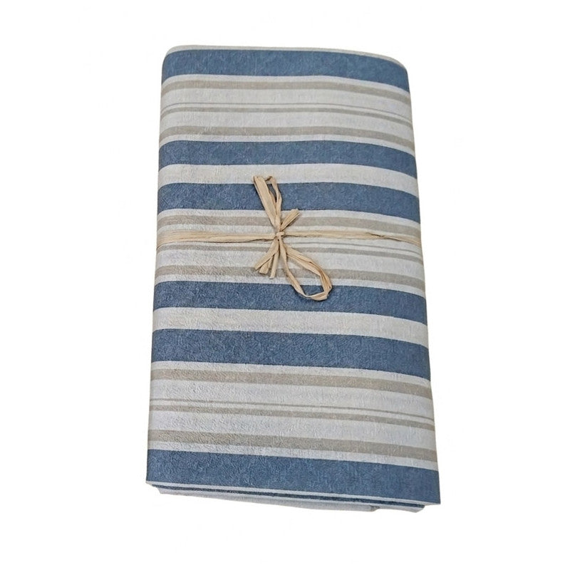Copriletto foulard copritutto arredatutto in piquet righe rigato Matrimoniale 2 piazze