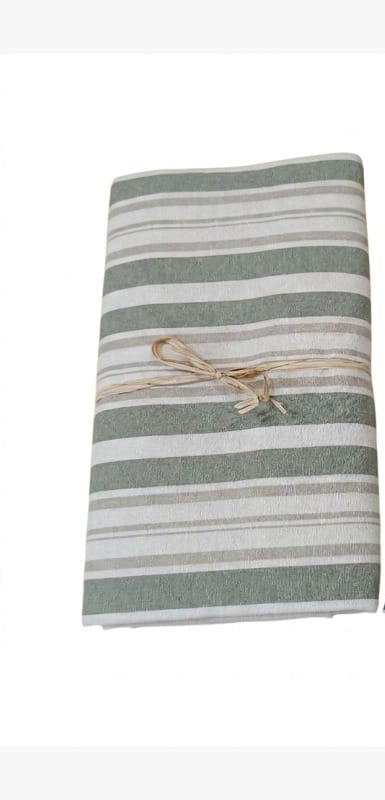 Copriletto foulard copritutto arredatutto in piquet righe rigato Matrimoniale 2 piazze
