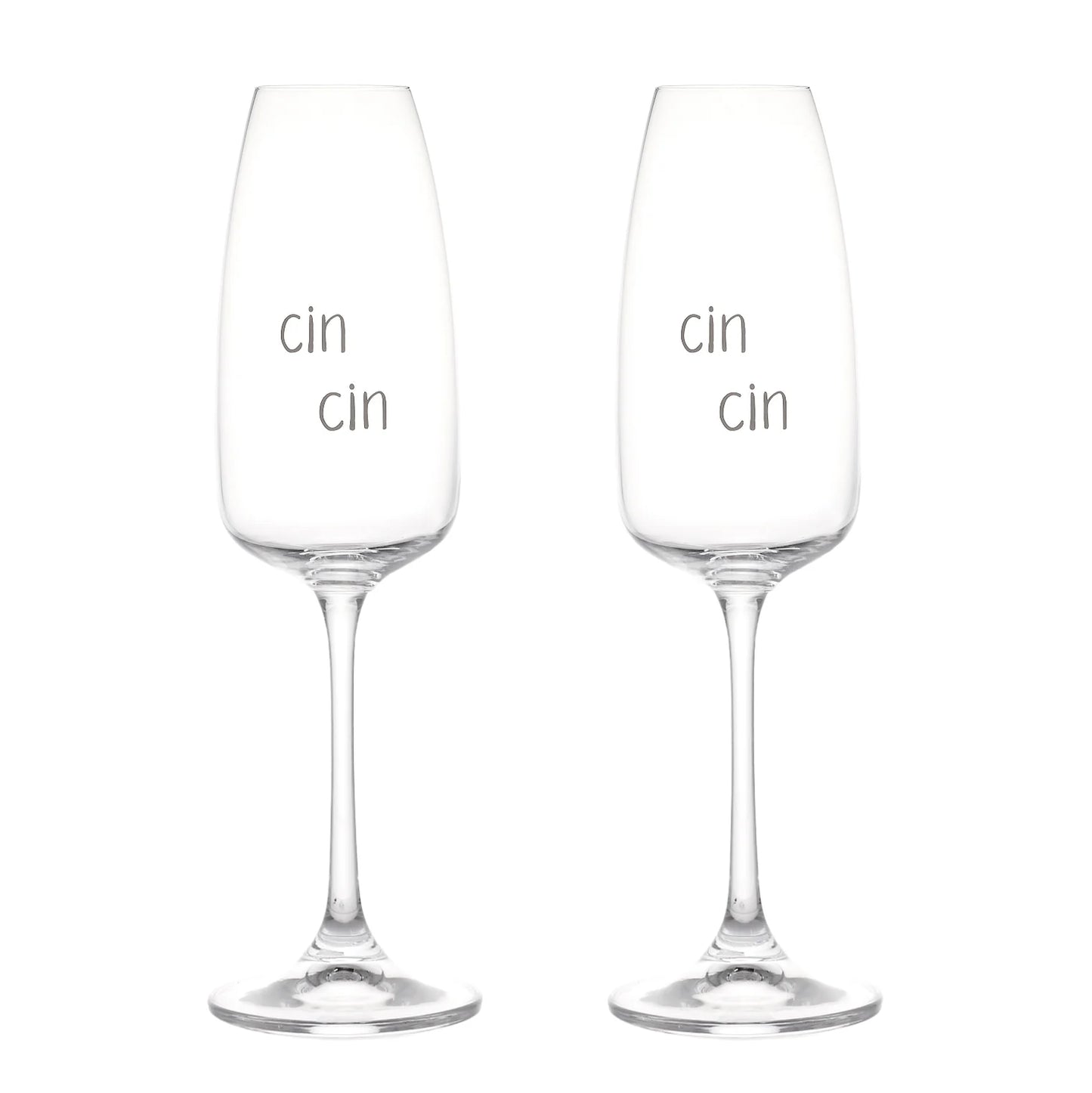 Set 2 bicchieri flute Cin Cin 29cl Simple Day