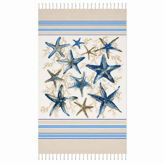Telo Mare Fouta – 100x200 cm Stelle Marine