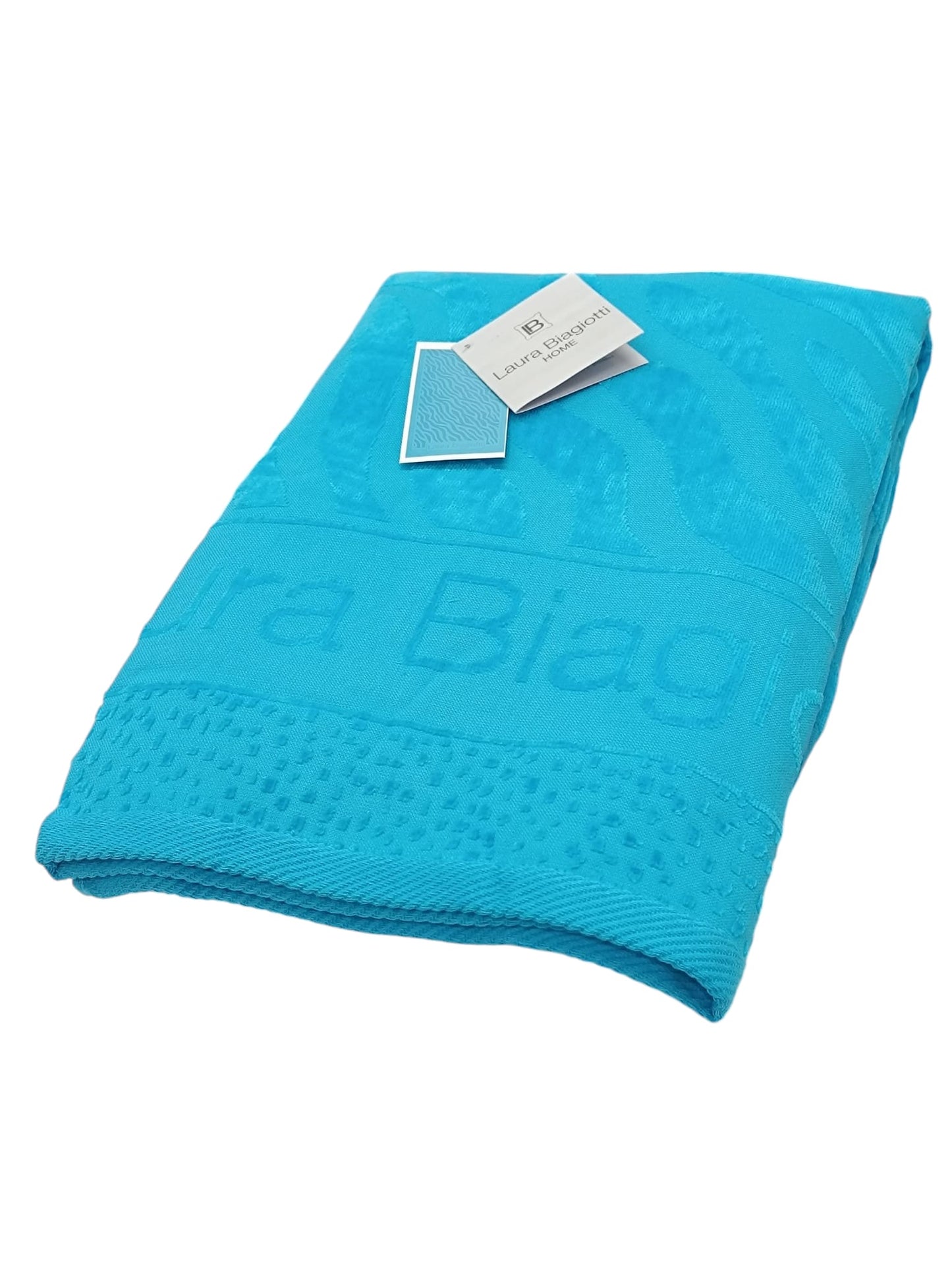 TELO MARE LAURA BIAGIOTTI 100% COTONE 90X170 CM azzurro