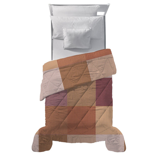 Trapunta singola invernale Patchwork a Quadri 180x260 cm Di Maestro Carter